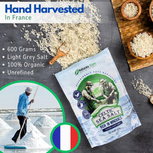 Load image into Gallery viewer, Celtic Sea Salt – 100% Natural Unrefined Organic Celtic Sea Salt – Over 85 Rich Minerals Naturally Included – Light Grey, 600g – by Natures Cure