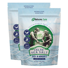Load image into Gallery viewer, Celtic Sea Salt – 100% Natural Unrefined Organic Celtic Sea Salt – Over 85 Rich Minerals Naturally Included – Light Grey, 600g – by Natures Cure
