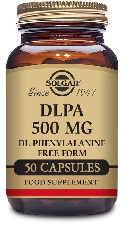 Solgar DLPA (DL-Phenylalanine) 500 mg 50 Capsules